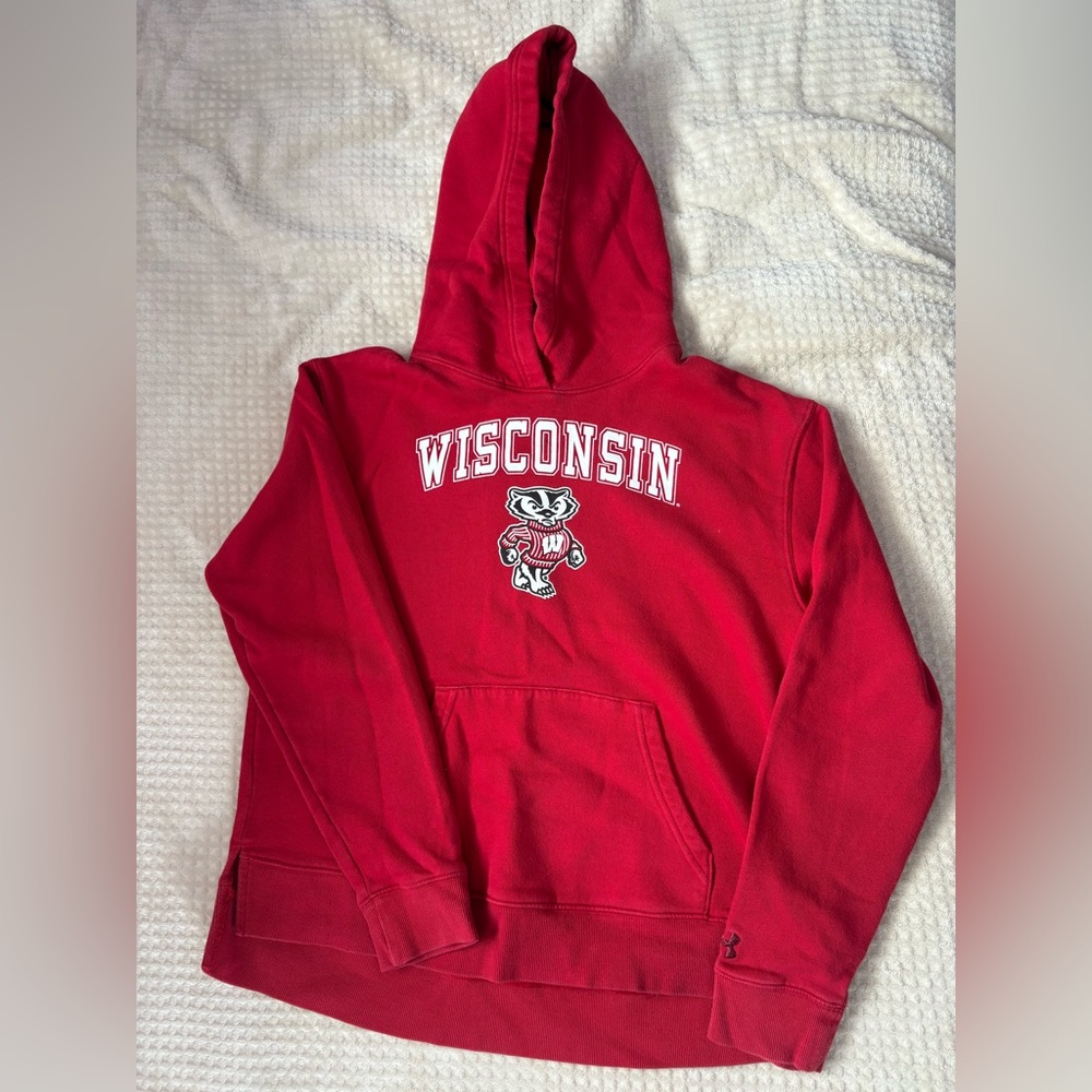 Under Armour Wisconsin Badgers Red Hoodie